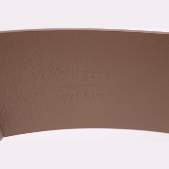 $750 Salvatore Ferragamo NUTMEG BRAIDED CALF Leather Belt Size 70 - Picture 7 of 10